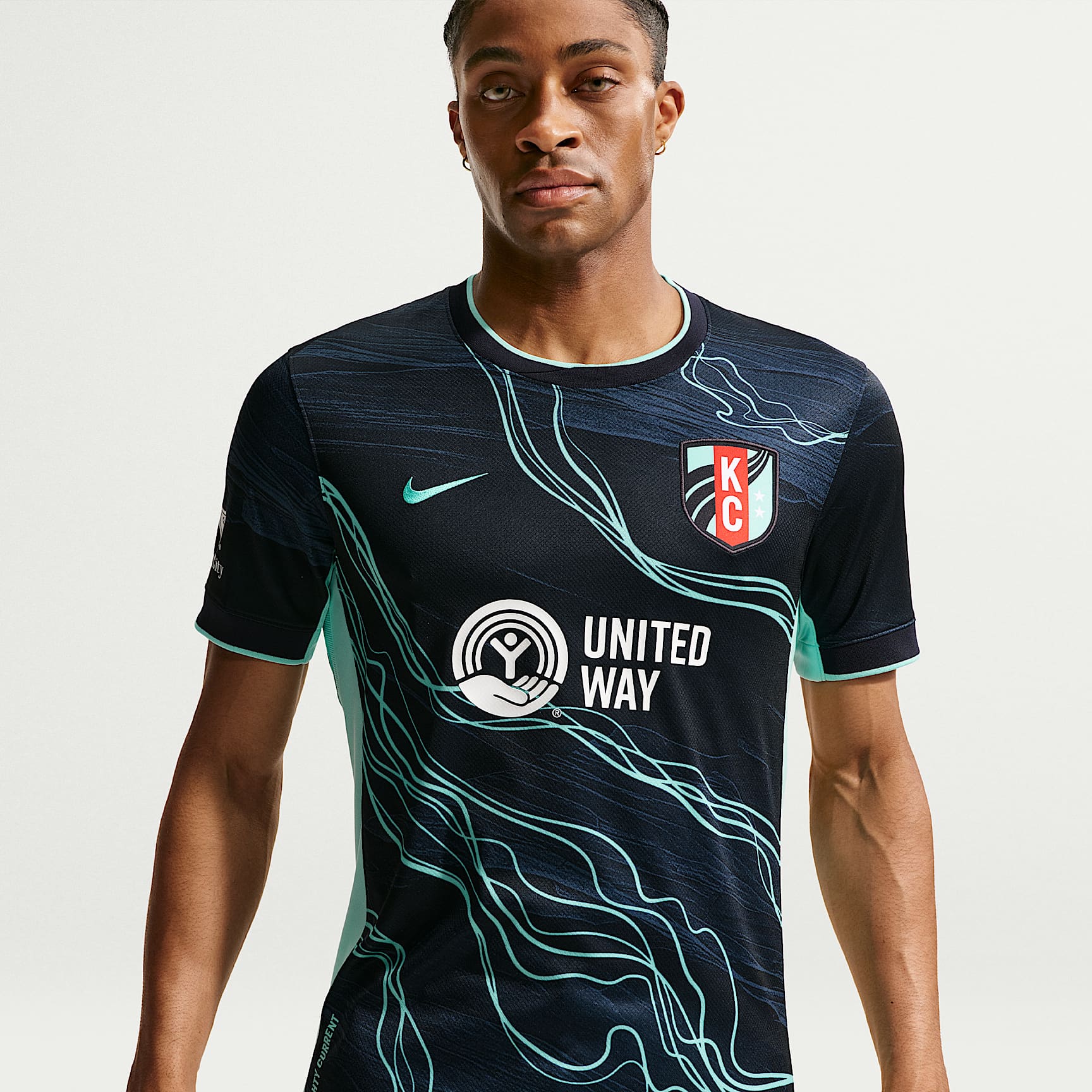 Kansas City Current Stadium Away Men's Nike Dri-FIT NWSL Replica